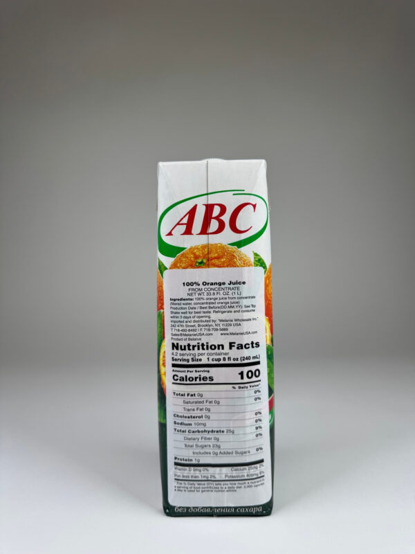 ABC.JUICE PRIZM "ORANGE" 1L - Image 4